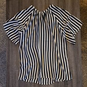 LOFT Striped Blouse